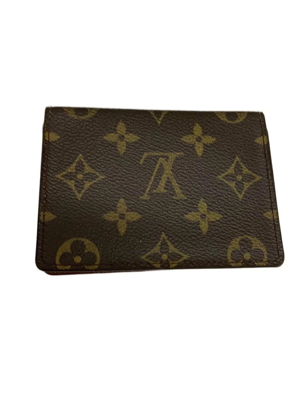 LOUIS VUITTON Porte Wallet Cartes Vertical Monogram Canvas Brown Monogram